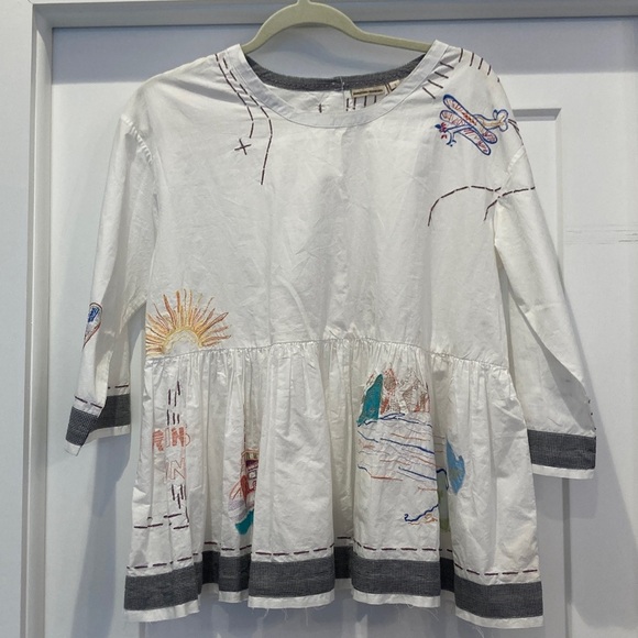 Holding Horses White and Black Gingham Blouse - Picture 2 of 7